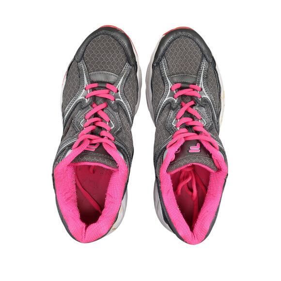 Fila Shoes Womens 8.5 Athletic Trainers Walk Run Active Casual Comfort Gray Pink - Picture 7 of 11